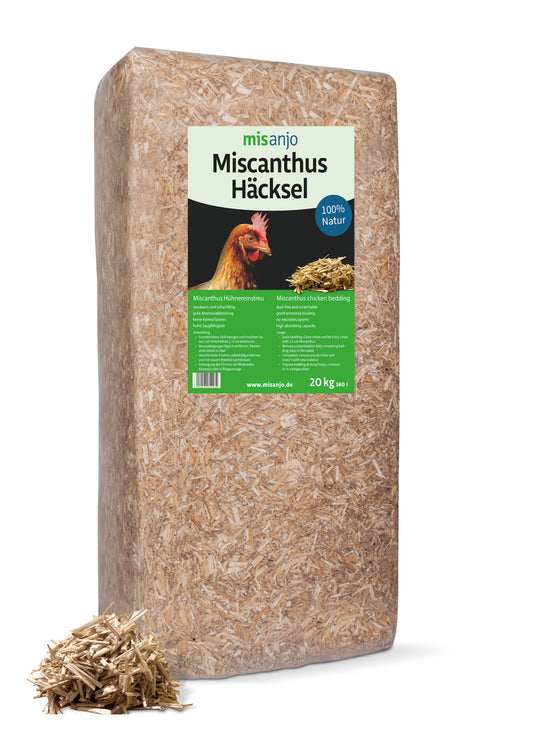Miscanthus Häcksel - Hühnereinstreu - 20 kg