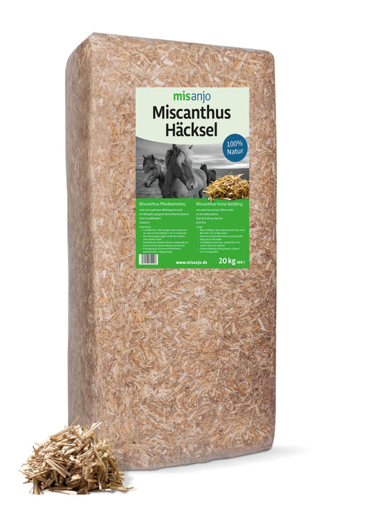 Miscanthus Häcksel - Pferdeeinstreu - 20 kg