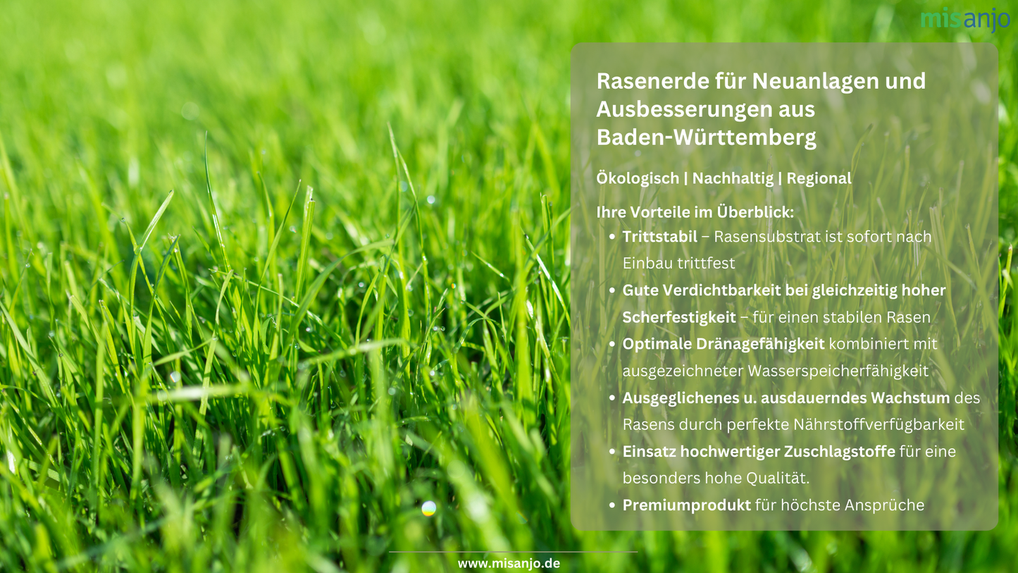 Rasenerde - Professionelles Substrat für Rasenflächen